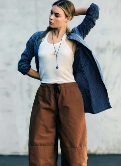 imogene + willie The Flight Pant In Brown Ripstop|Women Pants & Shorts