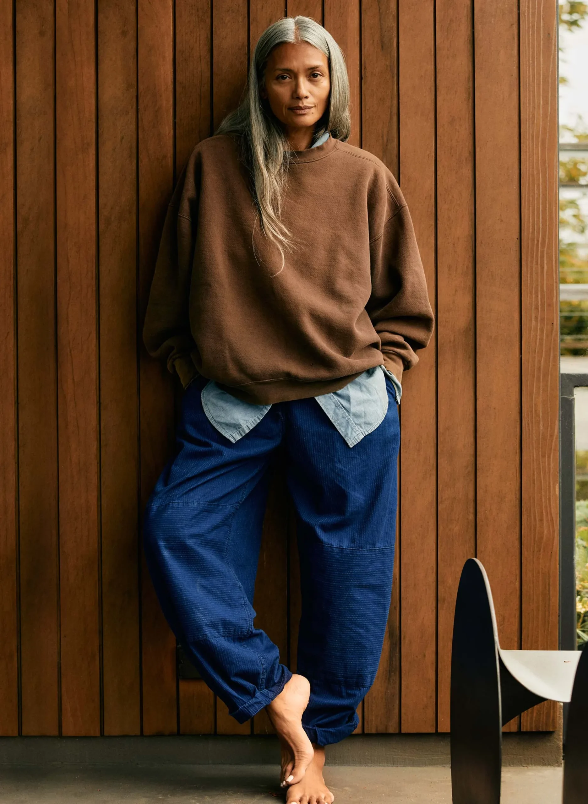 imogene + willie The Flight Pant In Sashiko Indigo|Women Pants & Shorts