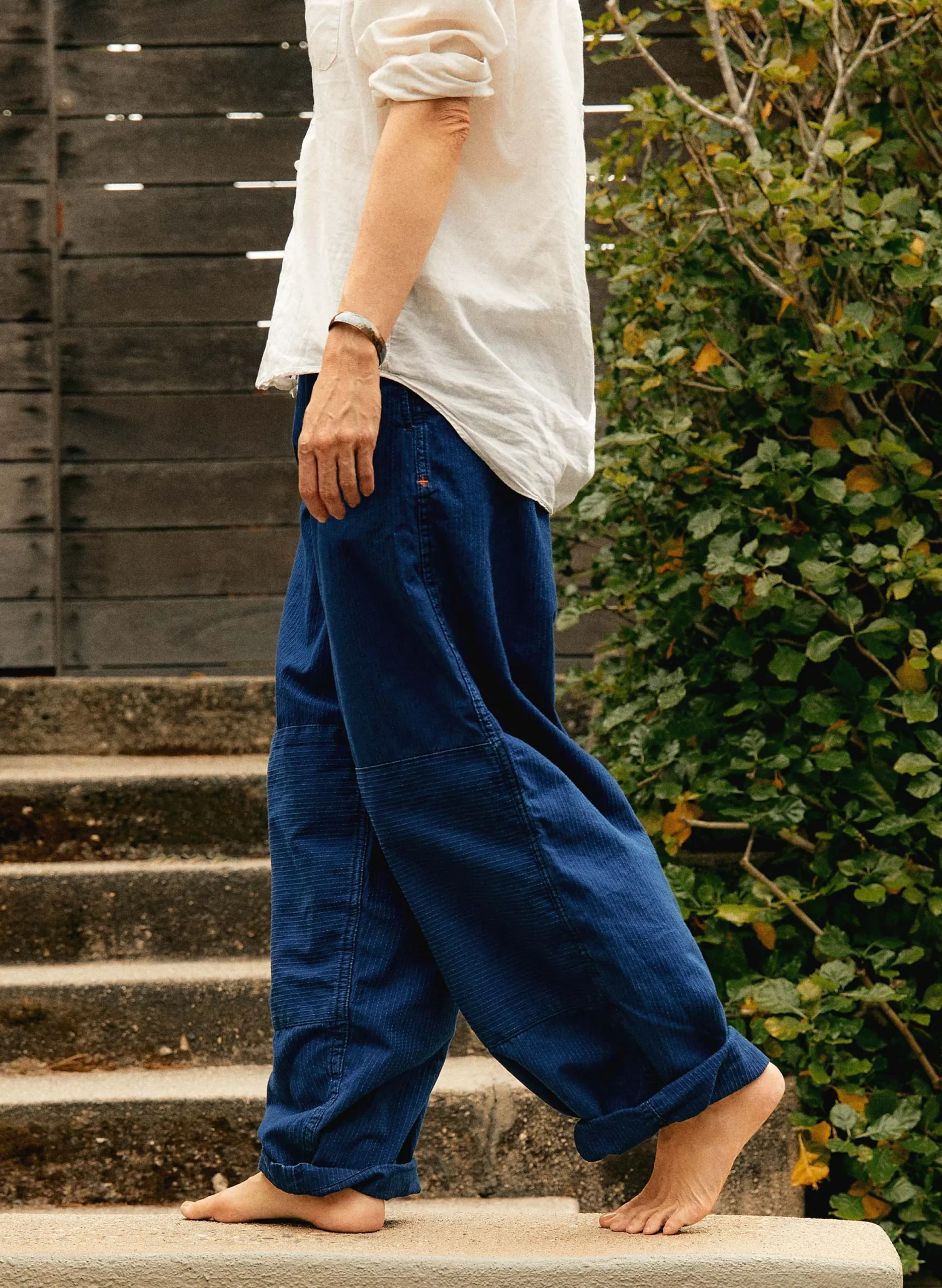 imogene + willie The Flight Pant In Sashiko Indigo|Women Pants & Shorts