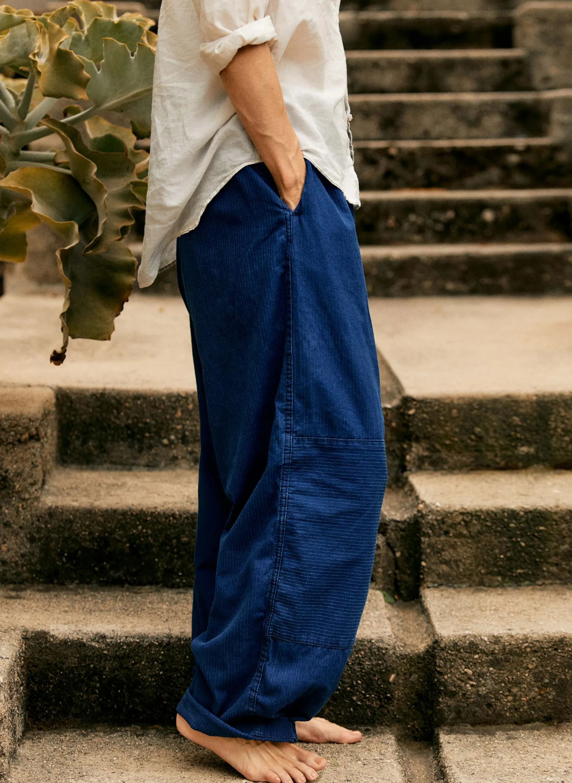 imogene + willie The Flight Pant In Sashiko Indigo|Women Pants & Shorts