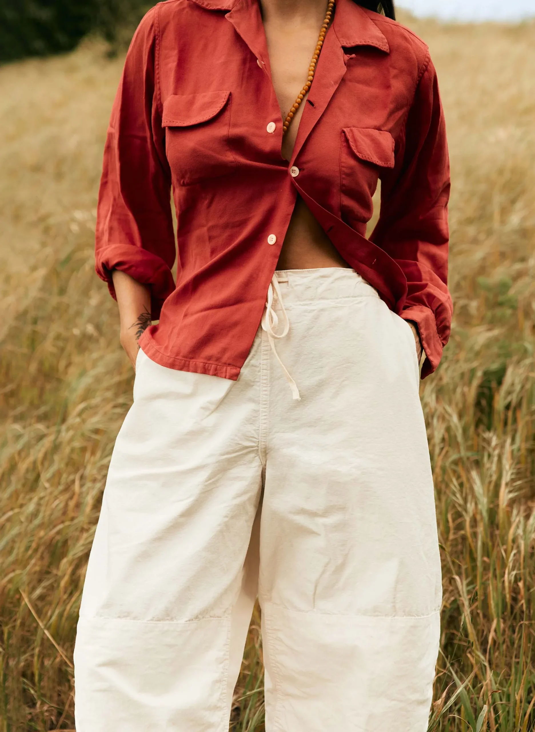imogene + willie The Flight Pant In White Ripstop|Women Pants & Shorts