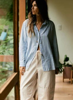 imogene + willie The Flight Pant In White Ripstop|Women Pants & Shorts