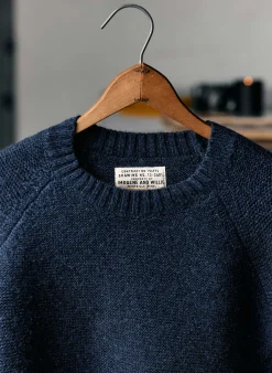 imogene + willie The Galway Wool Sweater In Navy|Women Knits & Sweaters