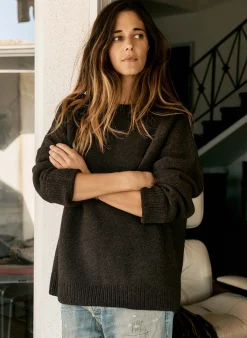 imogene + willie The Galway Wool Sweater In Brown|Women Knits & Sweaters