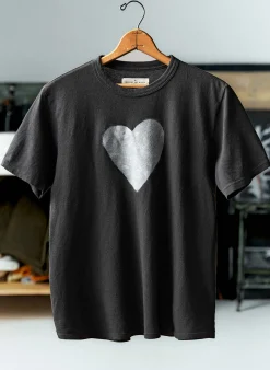 imogene + willie The "heart" Tee In Black|Women Graphic Tees|Graphic Tees