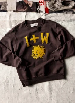 imogene + willie The "hellcat" Sweatshirt In Faded Brown|Women Knits & Sweaters|Knits & Sweaters