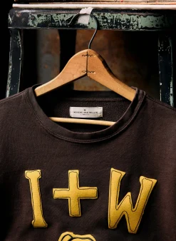 imogene + willie The "hellcat" Sweatshirt In Faded Brown|Women Knits & Sweaters|Knits & Sweaters