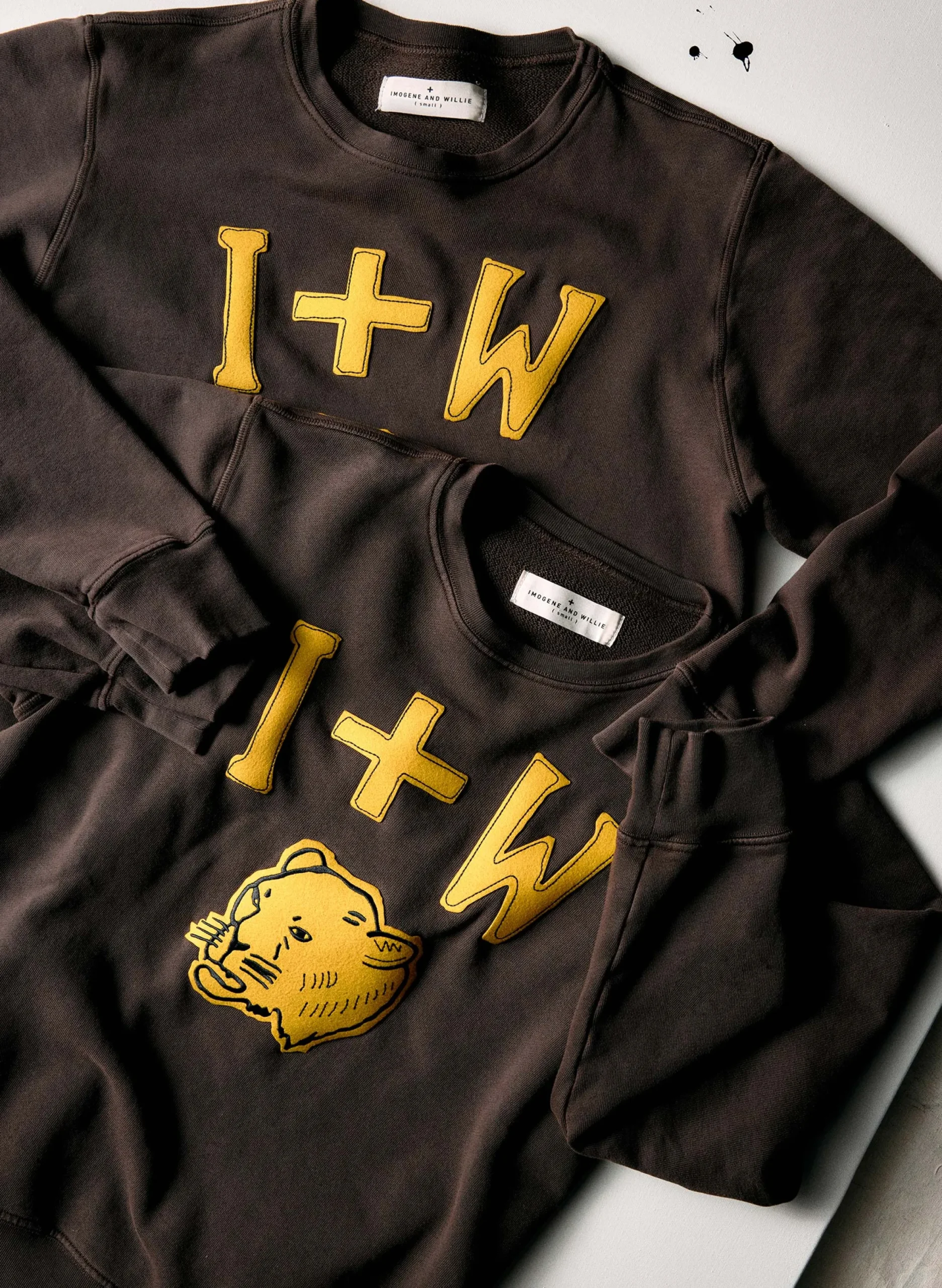 imogene + willie The "hellcat" Sweatshirt In Faded Brown|Women Knits & Sweaters|Knits & Sweaters