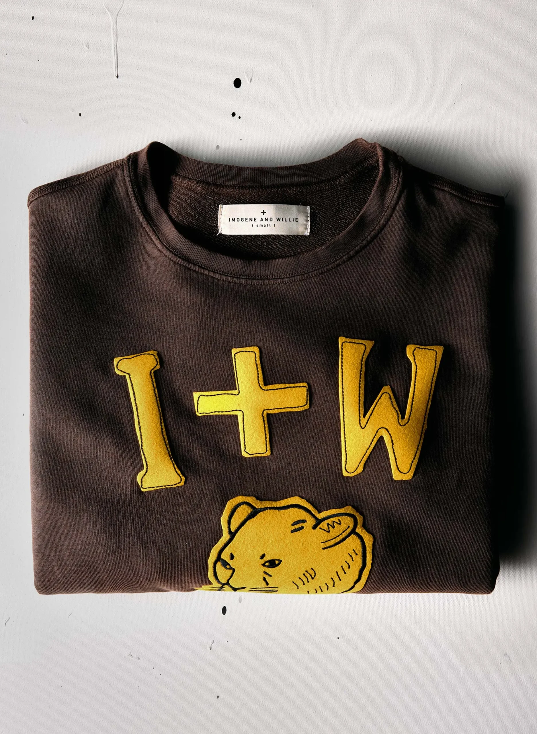 imogene + willie The "hellcat" Sweatshirt In Faded Brown|Women Knits & Sweaters|Knits & Sweaters