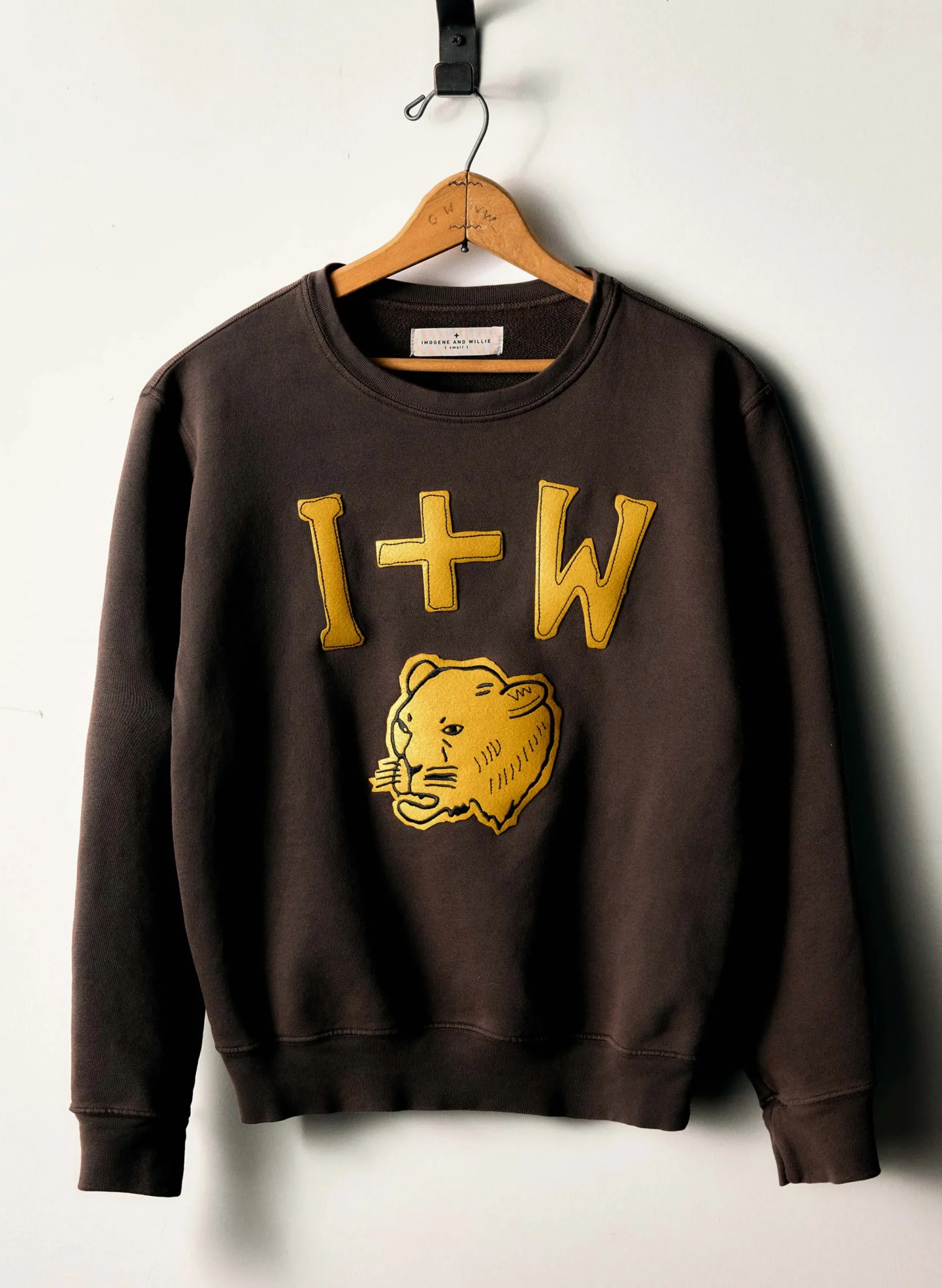 imogene + willie The "hellcat" Sweatshirt In Faded Brown|Women Knits & Sweaters|Knits & Sweaters
