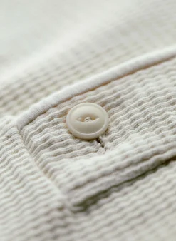 imogene + willie The Knit Waffle Henley In Vintage White| Knits & Sweaters