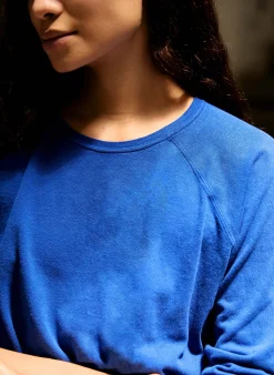imogene + willie The Long Sleeve Raglan In Klein Blue|Women Tees + Tanks|Knits & Sweaters