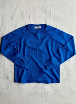imogene + willie The Long Sleeve Raglan In Klein Blue|Women Tees + Tanks|Knits & Sweaters