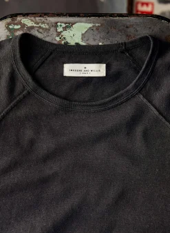 imogene + willie The Long Sleeve Raglan In Faded Black|Women Tees + Tanks|Knits & Sweaters