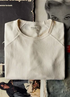 imogene + willie The Long Sleeve Raglan In Vintage White|Women Tees + Tanks|Knits & Sweaters