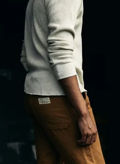 imogene + willie The Long Sleeve Thermal Crew In Ash| Knits & Sweaters