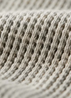 imogene + willie The Long Sleeve Thermal Crew In Ash| Knits & Sweaters