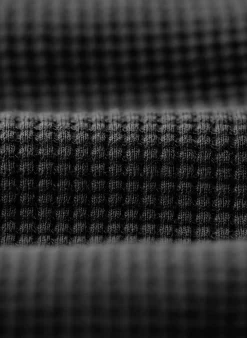 imogene + willie The Long Sleeve Thermal Crew In Faded Black| Knits & Sweaters
