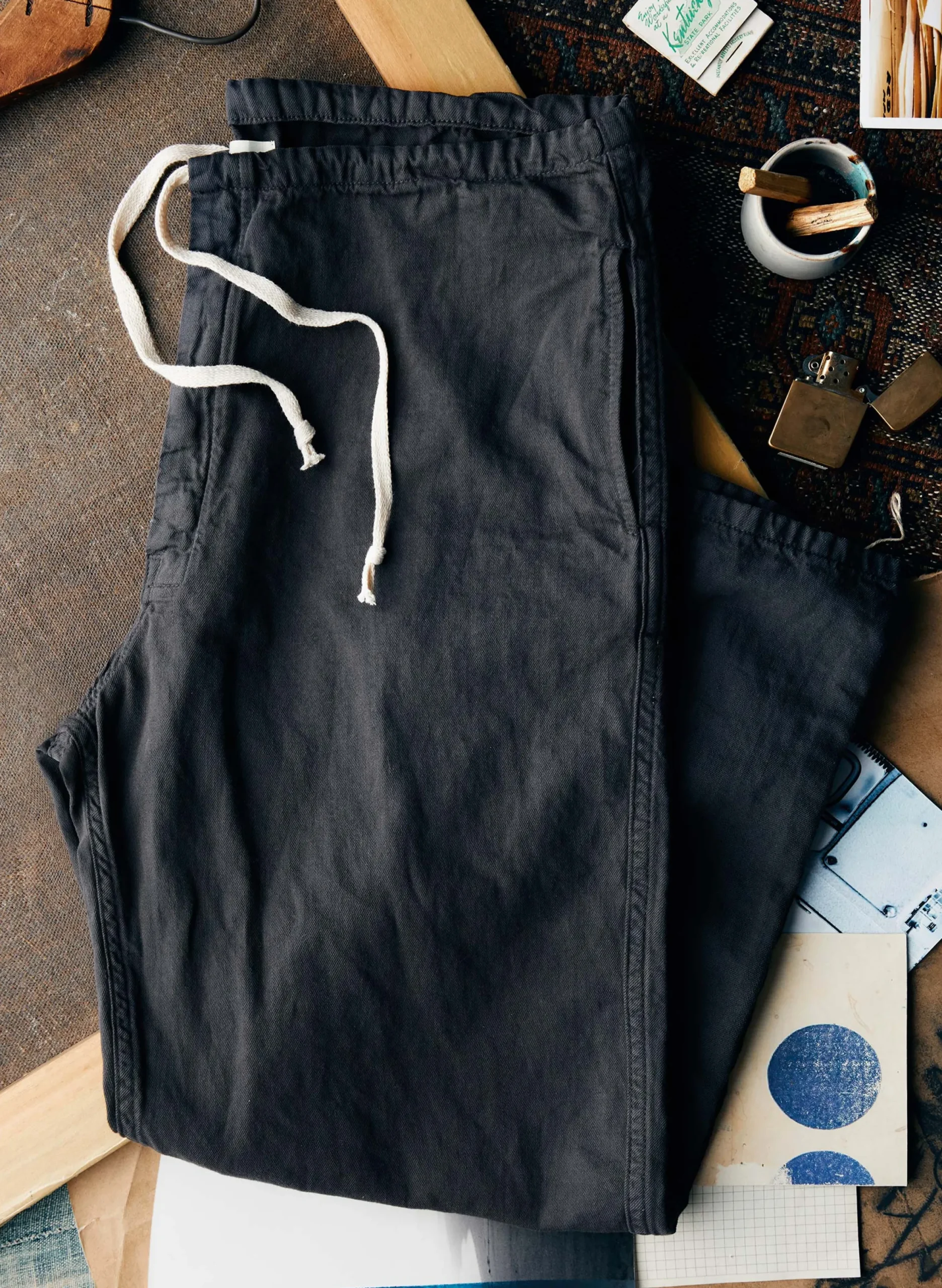 imogene + willie The Lounge Pant In Faded Black|Women Pants & Shorts|Pants & Shorts