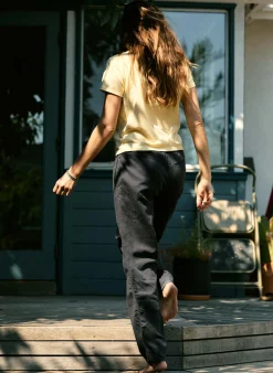 imogene + willie The Lounge Pant In Faded Black|Women Pants & Shorts|Pants & Shorts