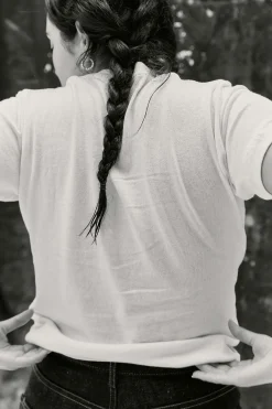 imogene + willie The Novel Knit Tee In White|Women Tees + Tanks