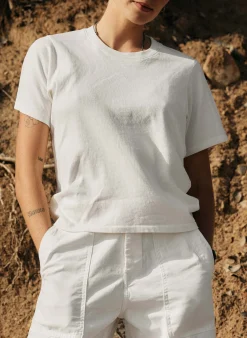 imogene + willie The Novel Knit Tee In White|Women Tees + Tanks