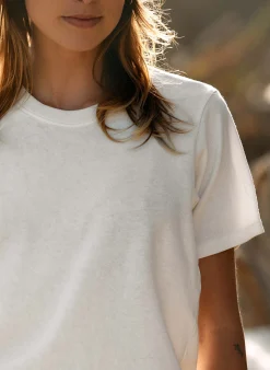 imogene + willie The Novel Knit Tee In White|Women Tees + Tanks