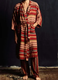 imogene + willie The Ojai Robe In Coastal Stripe|Women Home Goods|Home Goods