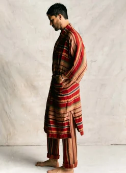 imogene + willie The Ojai Robe In Coastal Stripe|Women Home Goods|Home Goods