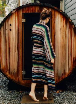 imogene + willie The Ojai Robe In Mesa Stripe|Women Home Goods|Home Goods