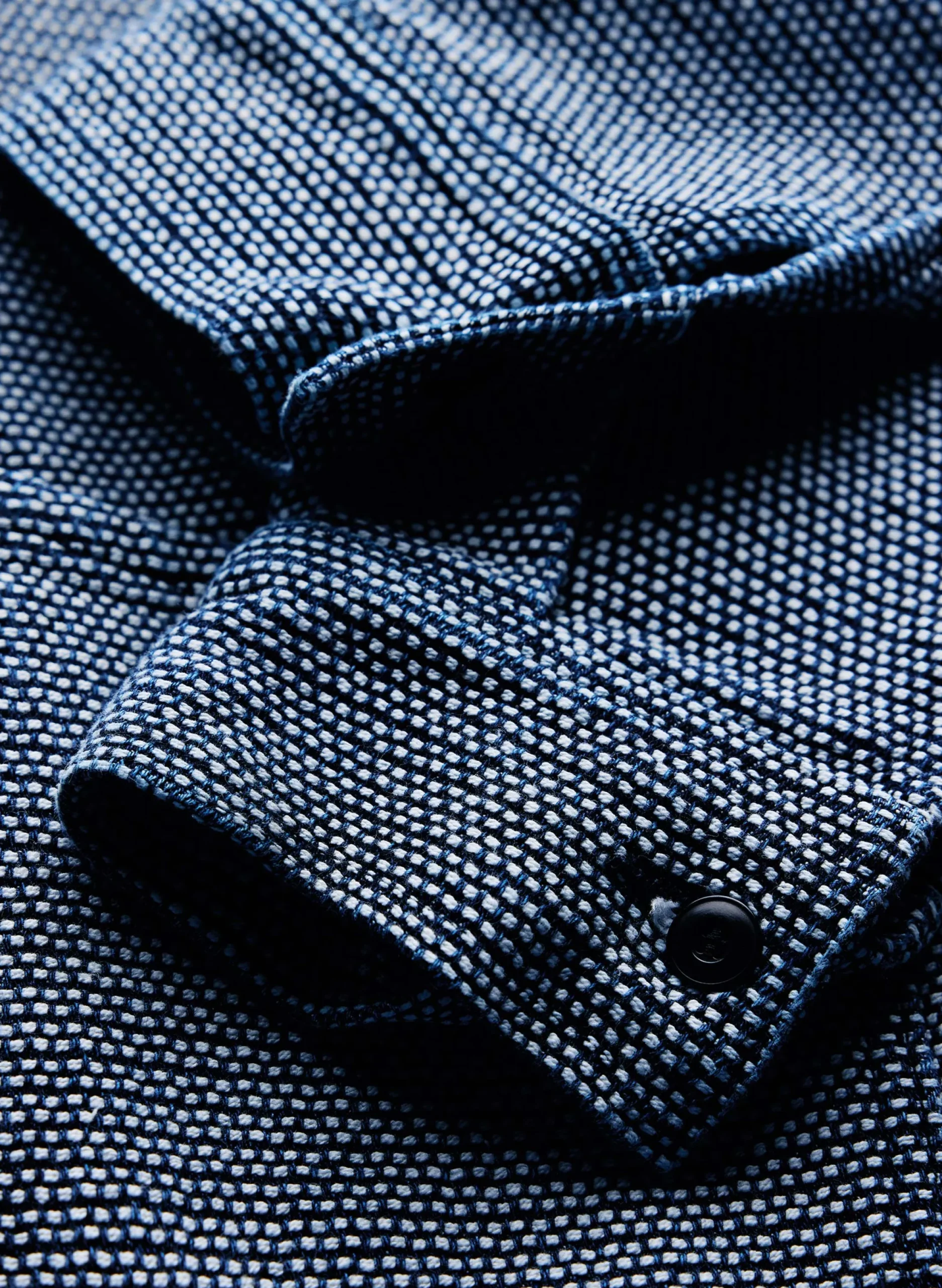 imogene + willie The Painters Coat In Indigo Cream Sashiko|Women Jackets