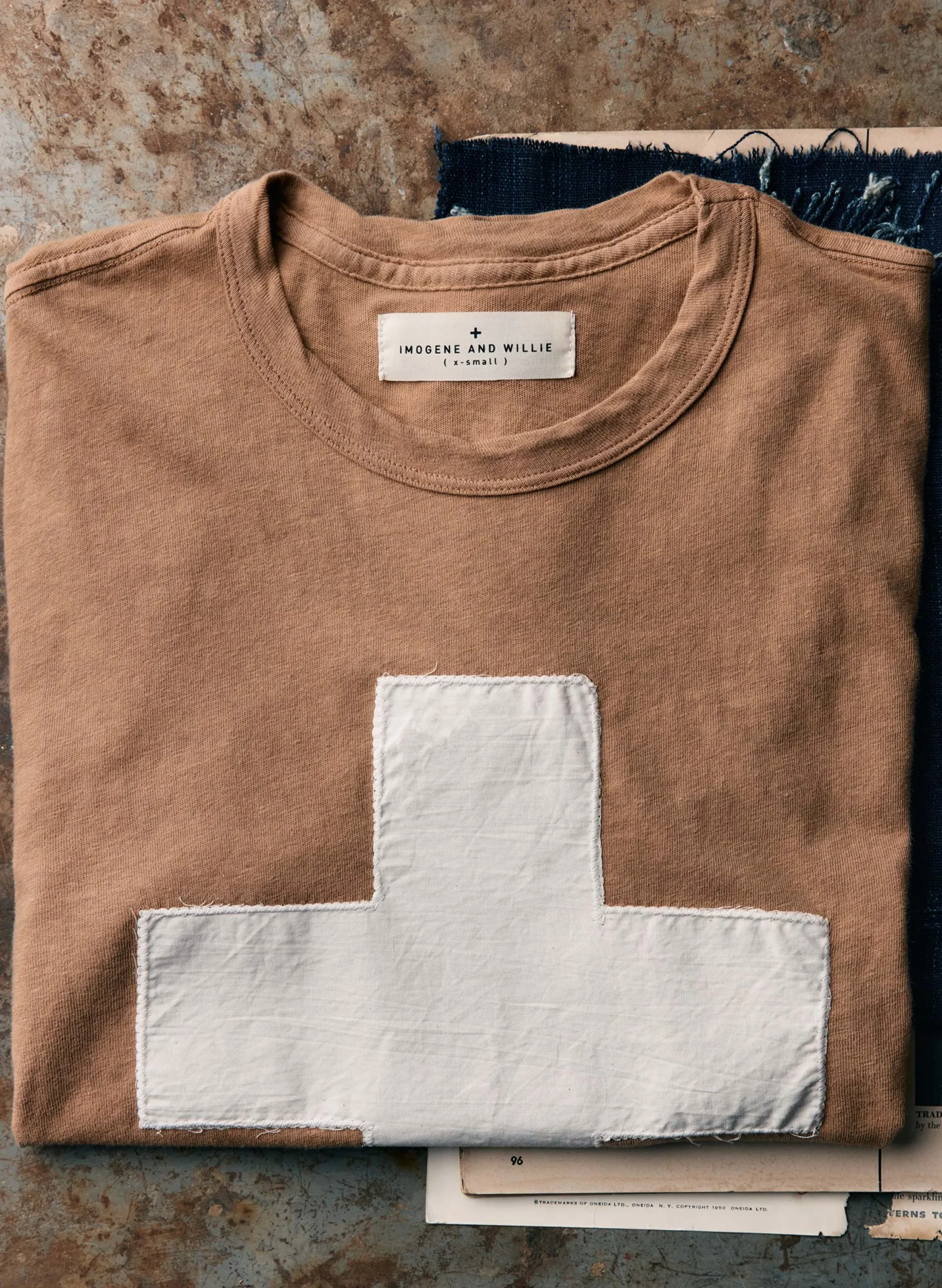 imogene + willie The "plus" Tee In Fatigue Brown|Women Graphic Tees|Graphic Tees