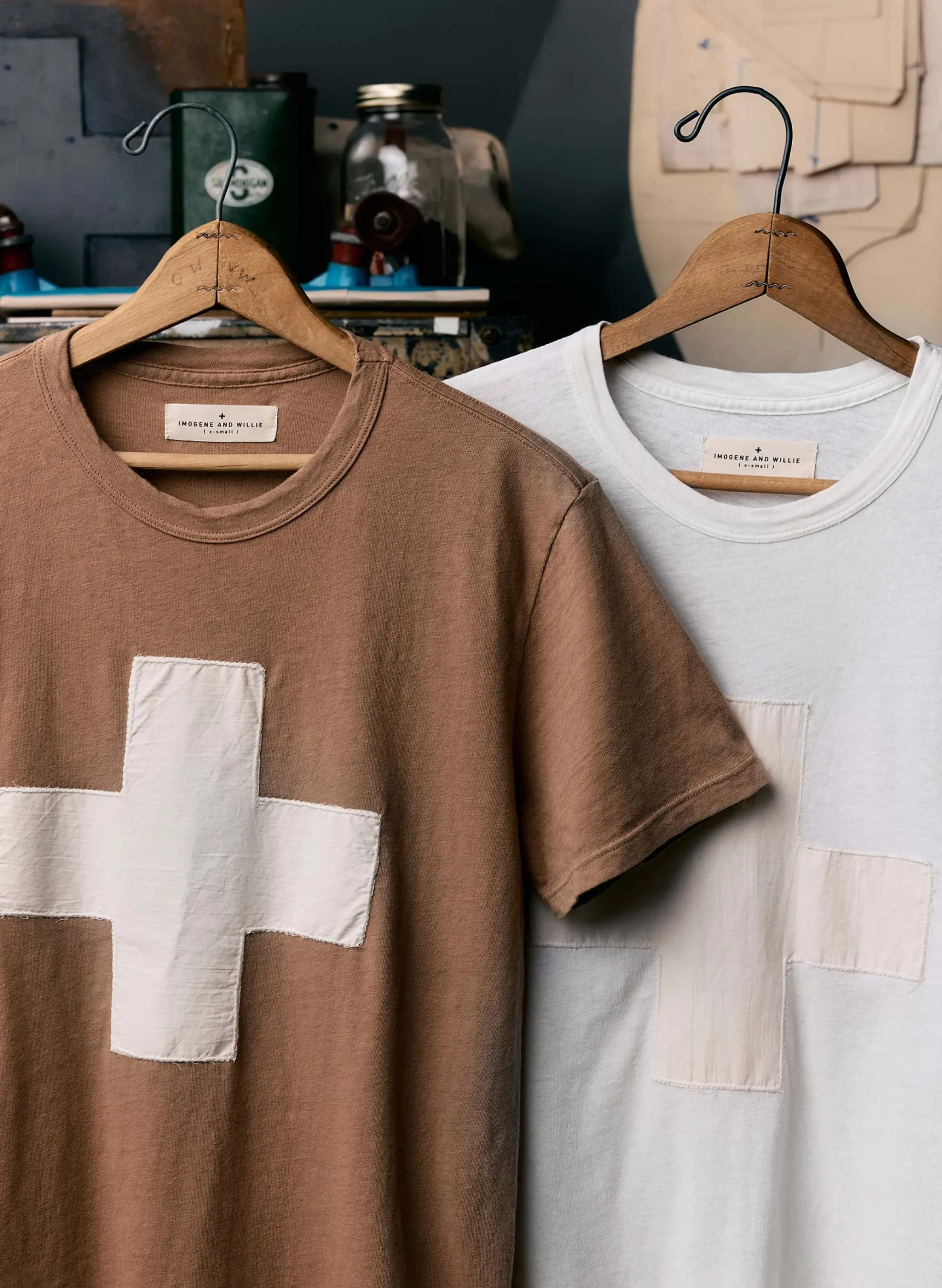 imogene + willie The "plus" Tee In Fatigue Brown|Women Graphic Tees|Graphic Tees