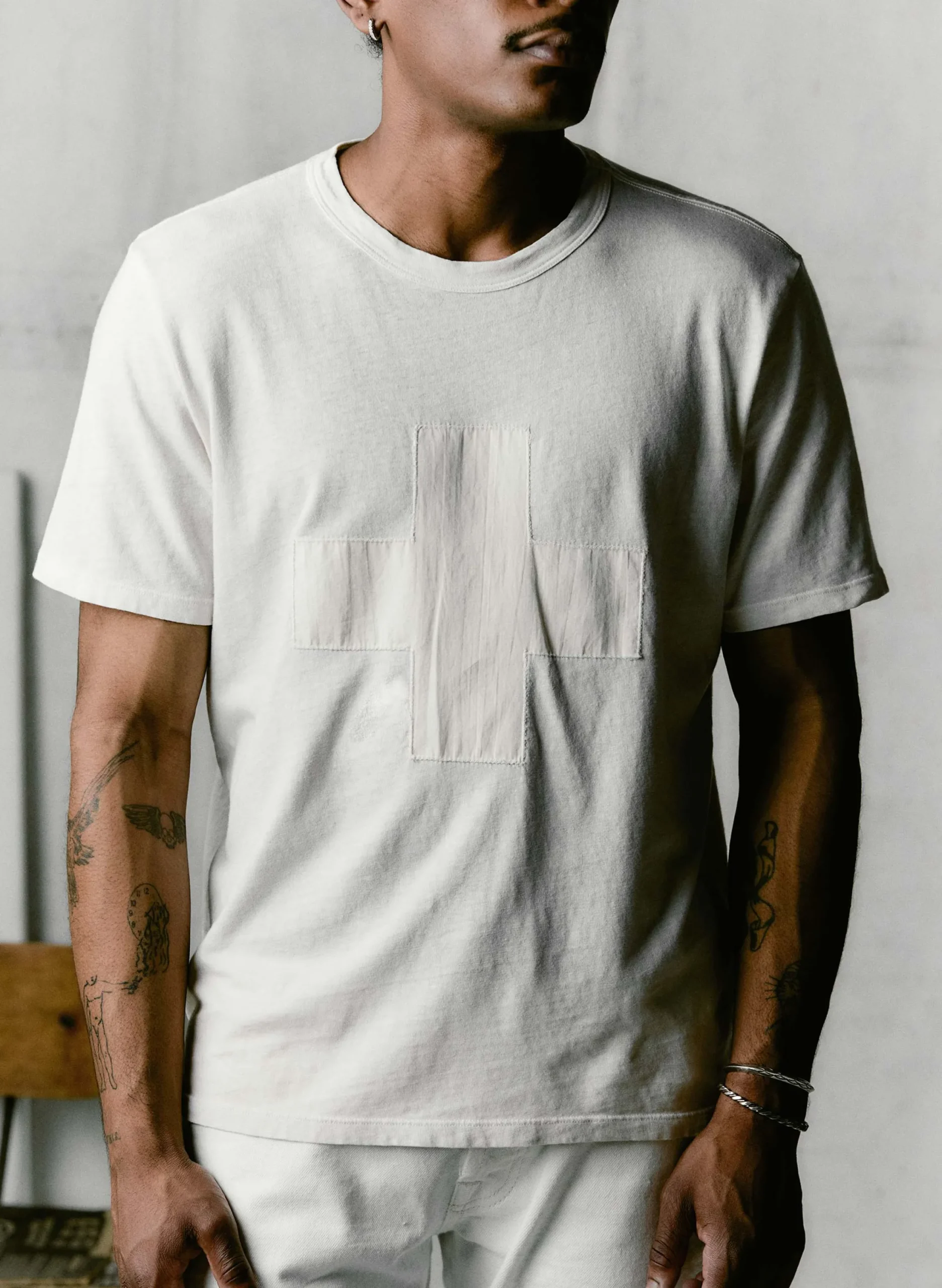 imogene + willie The "plus" Tee In Vintage White|Women Graphic Tees|Graphic Tees