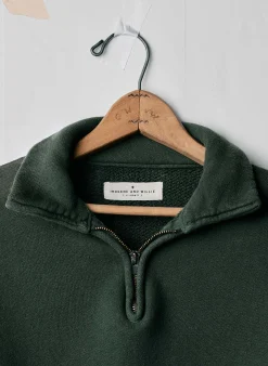 imogene + willie The Quarter Zip Forest Green Pullover|Women Knits & Sweaters|Jackets