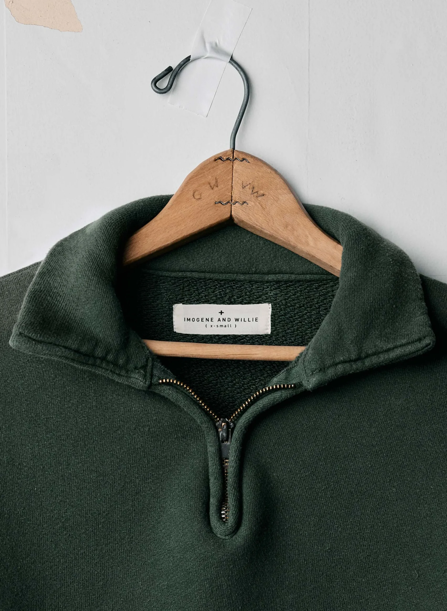 imogene + willie The Quarter Zip Forest Green Pullover|Women Knits & Sweaters|Jackets