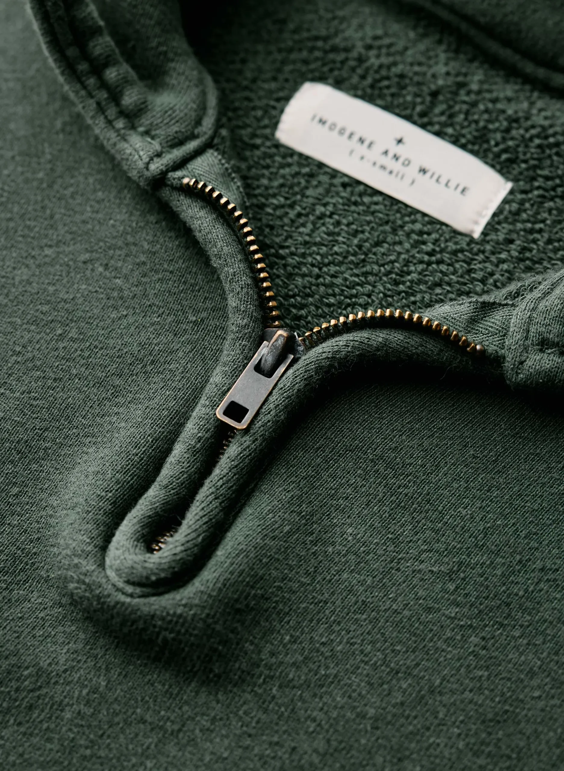 imogene + willie The Quarter Zip Forest Green Pullover|Women Knits & Sweaters|Jackets