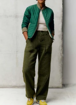 imogene + willie The Quilted Liner In Green|Women Jackets