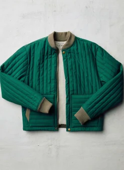 imogene + willie The Quilted Liner In Green|Women Jackets