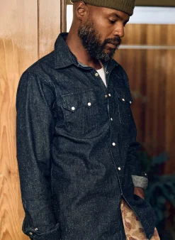 imogene + willie The Sawtooth Pearl Snap In Indigo Nep| Shirts