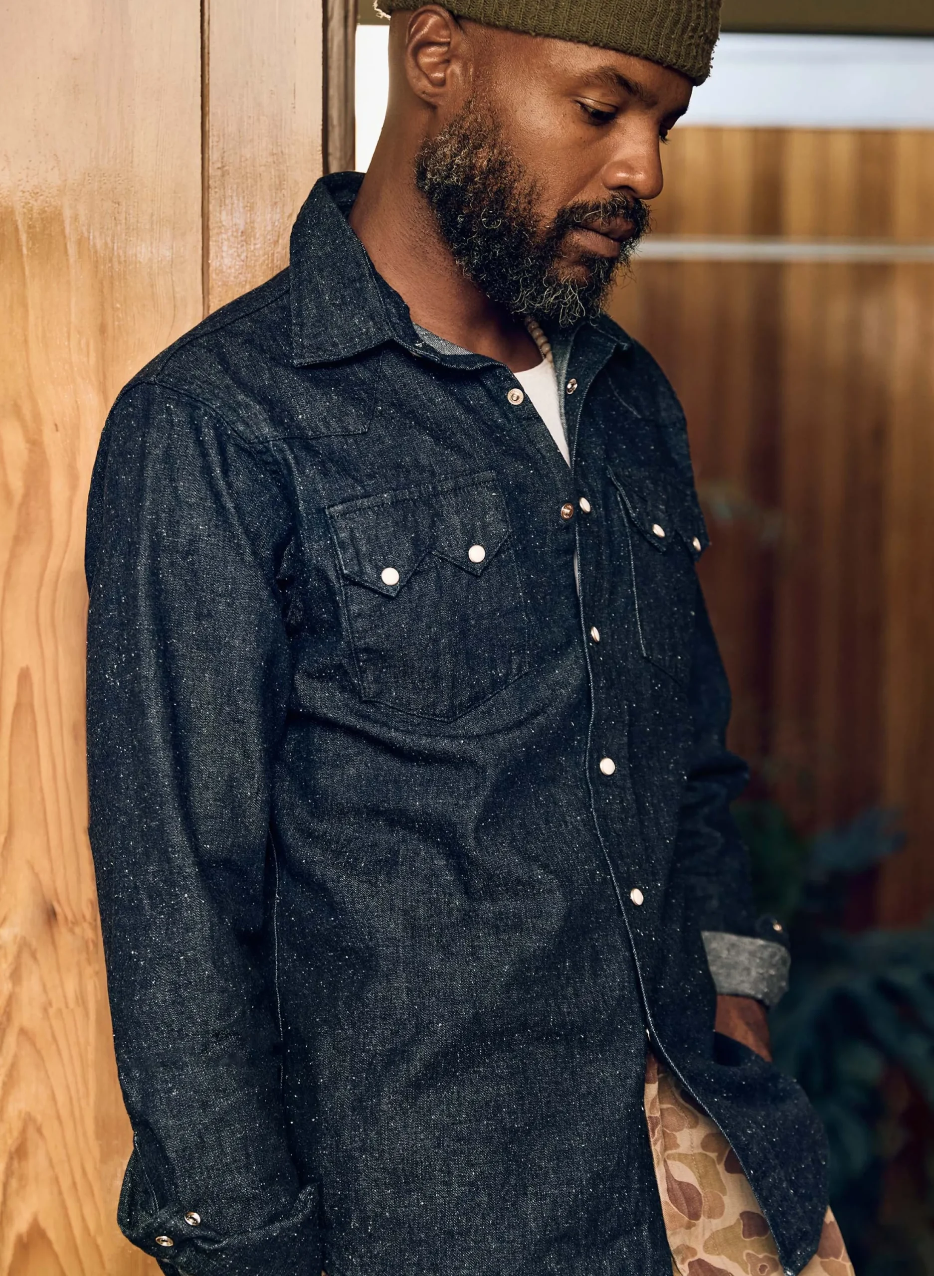 imogene + willie The Sawtooth Pearl Snap In Indigo Nep| Shirts