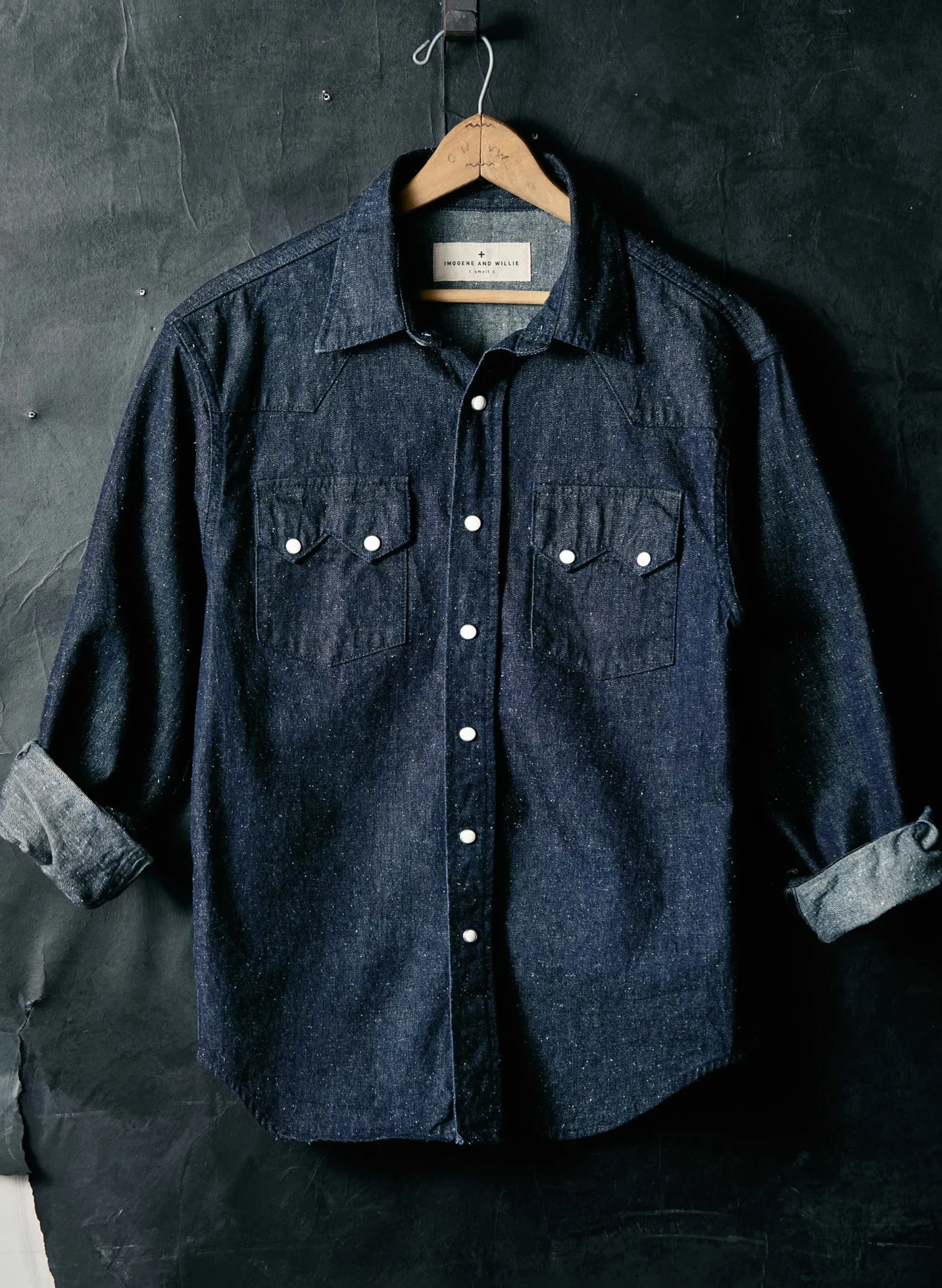 imogene + willie The Sawtooth Pearl Snap In Indigo Nep| Shirts