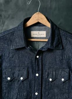 imogene + willie The Sawtooth Pearl Snap In Indigo Nep| Shirts