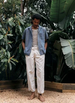 imogene + willie The Serra Camp Shirt In Washed Indigo Stripe| Shirts