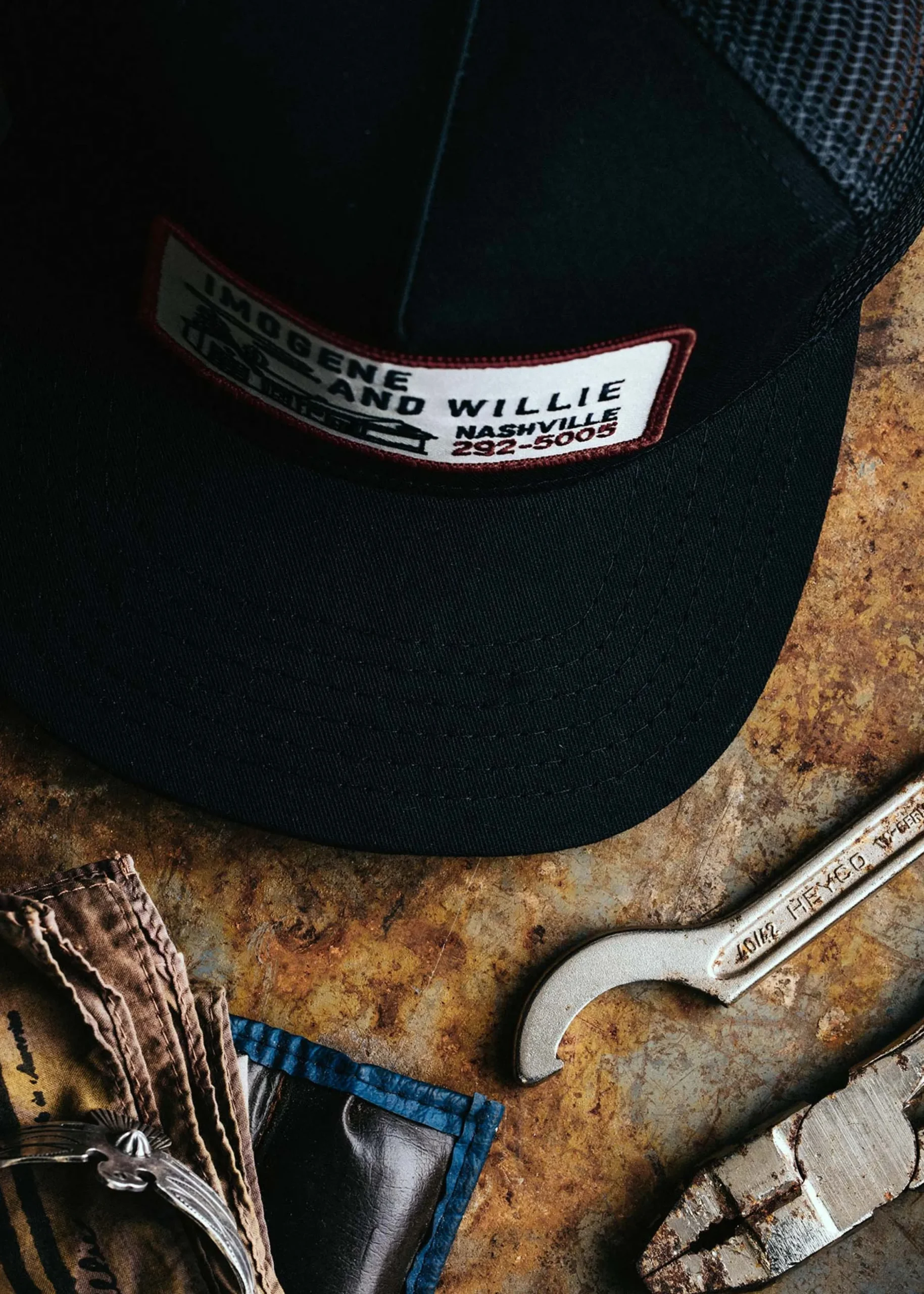 imogene + willie The "service Station" Trucker In Black|Women Accessories|Accessories