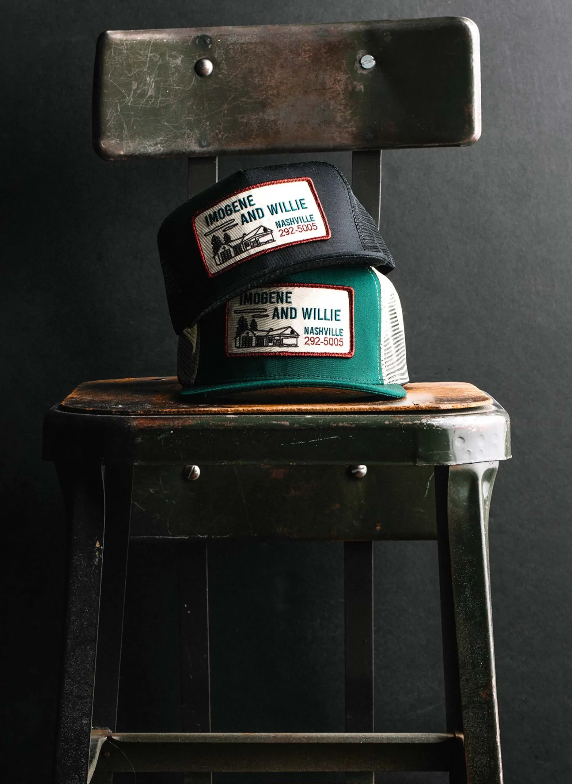 imogene + willie The "service Station" Trucker In Green|Women Accessories|Accessories