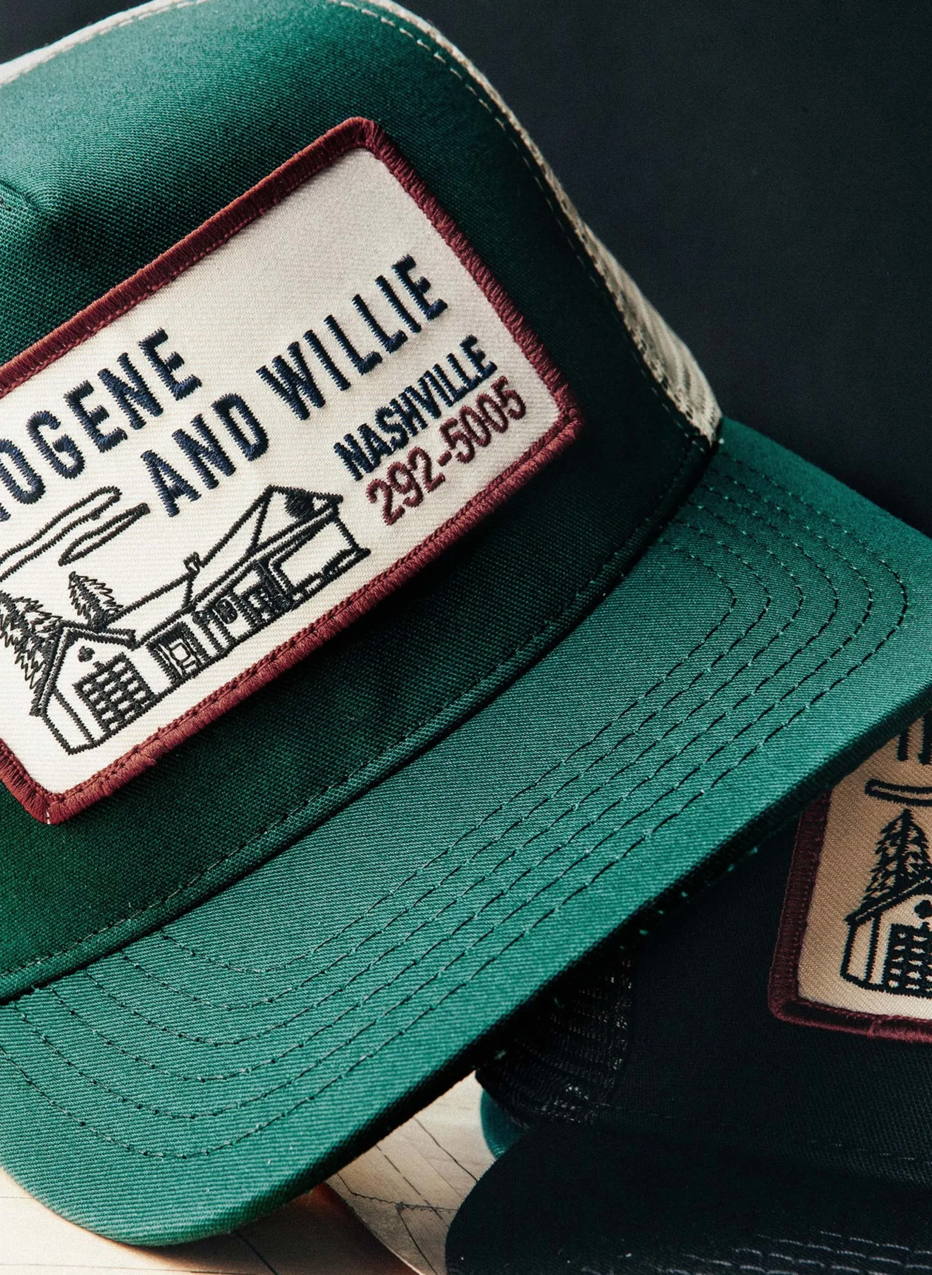 imogene + willie The "service Station" Trucker In Green|Women Accessories|Accessories