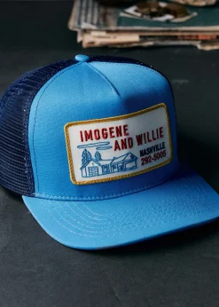 imogene + willie The "service Station" Trucker In Blue|Women Accessories|Accessories