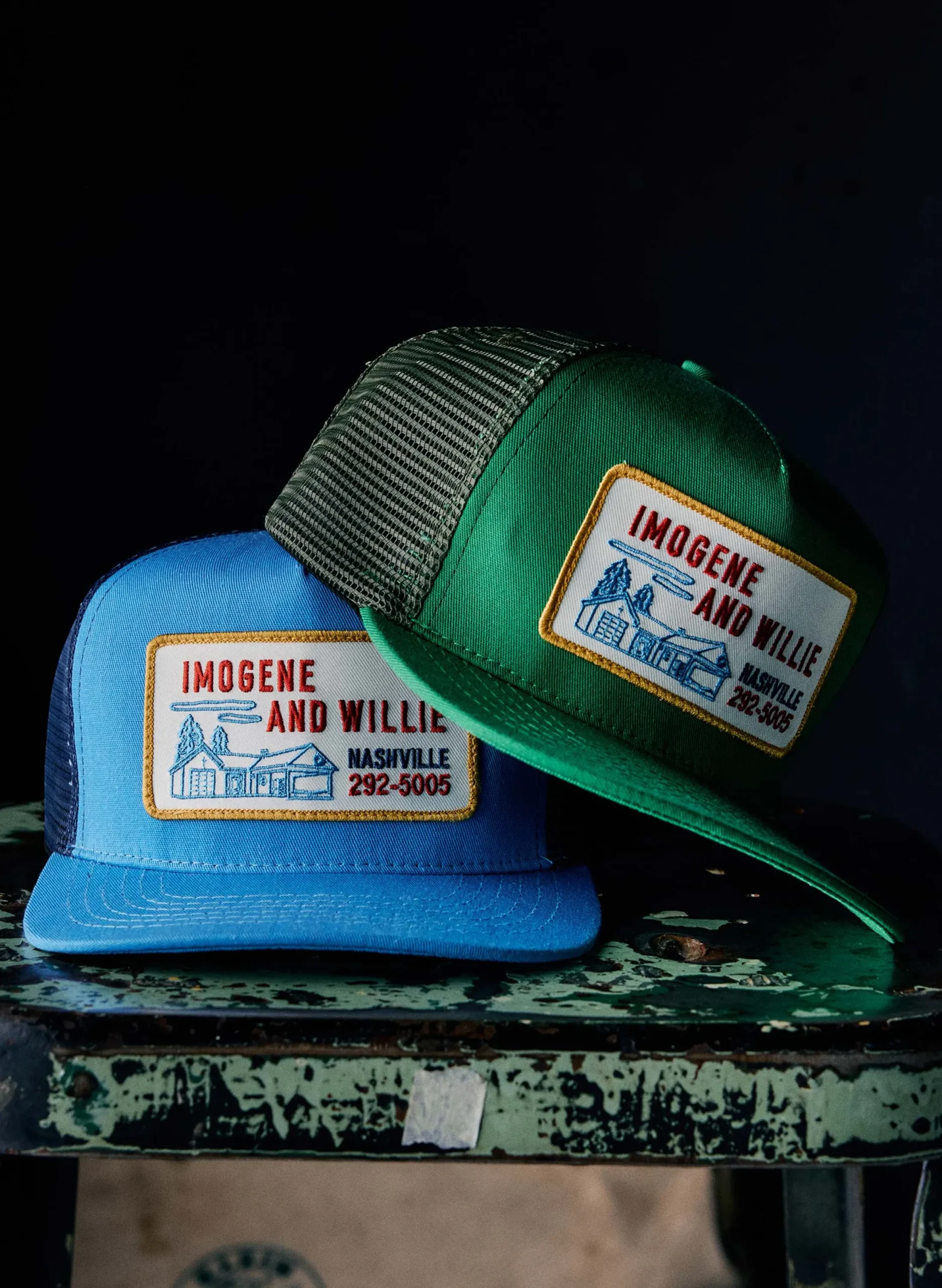 imogene + willie The "service Station" Trucker In Blue|Women Accessories|Accessories