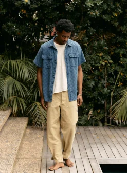 imogene + willie The Shoreline Shirt In Washed Indigo Check| Shirts